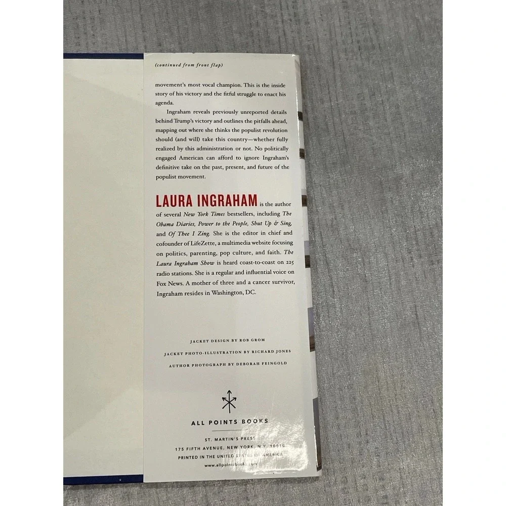 Billionaire at the Barricades by‎ Laura Ingraham HC/DJ 2017 1st Edition NEW